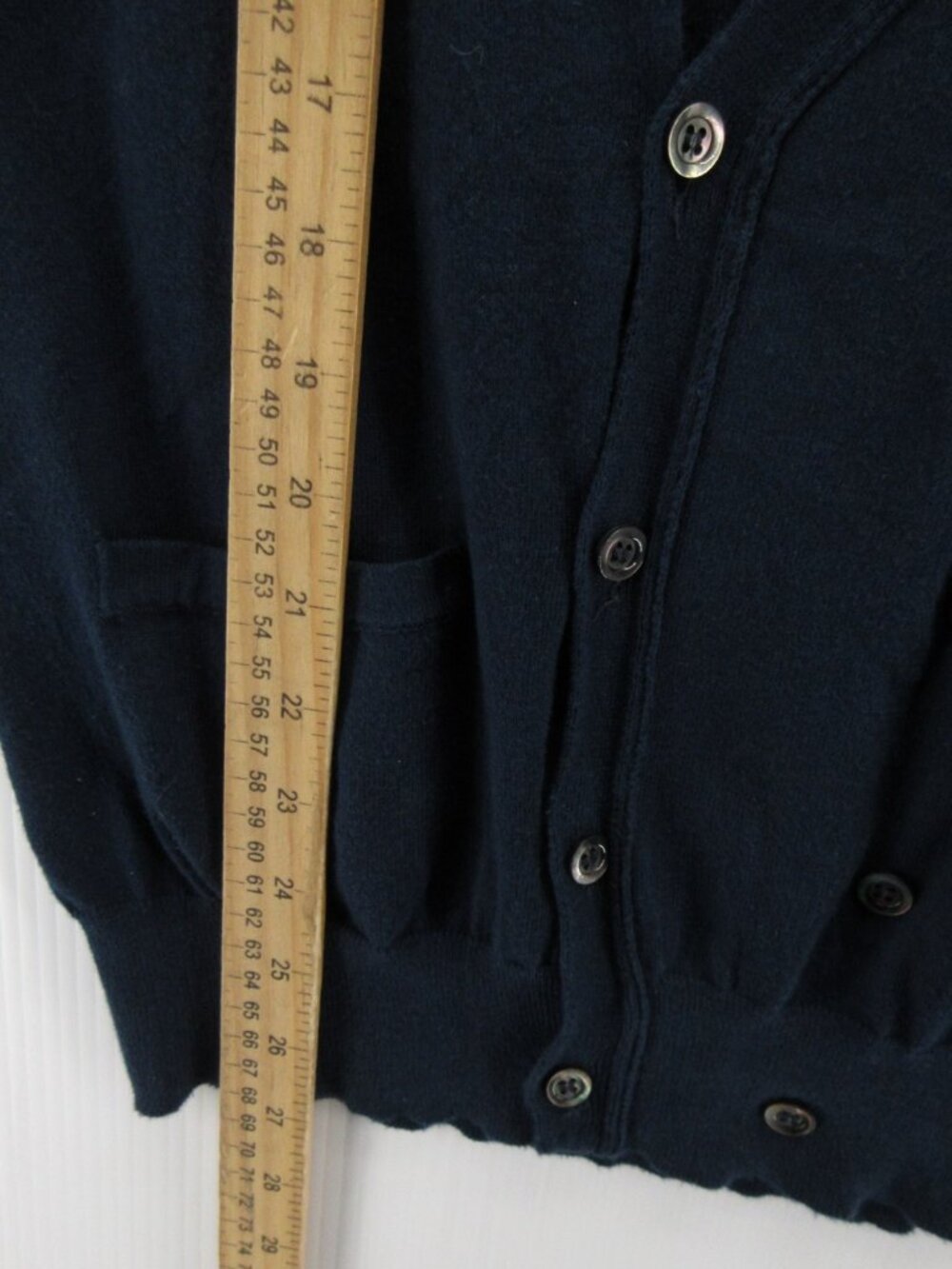 Messagerie Sweater Medium Vest Cardigan Double Breasted Pockets Italy - Picture 4 of 11